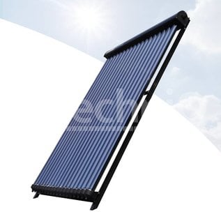 TechniQ Energy 30 heatpipe vacuümbuis zonneboiler collector, inclusief plat of schuin dak constructie