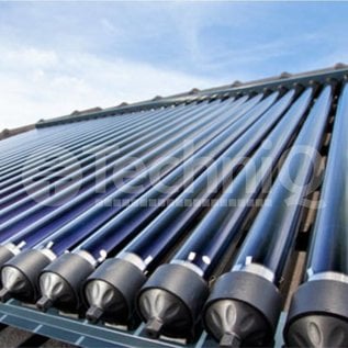 TechniQ Energy 30 heatpipe vacuümbuis zonneboiler collector, inclusief plat of schuin dak constructie
