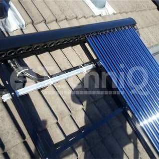 TechniQ Energy 30 heatpipe vacuümbuis zonneboiler collector, inclusief plat of schuin dak constructie